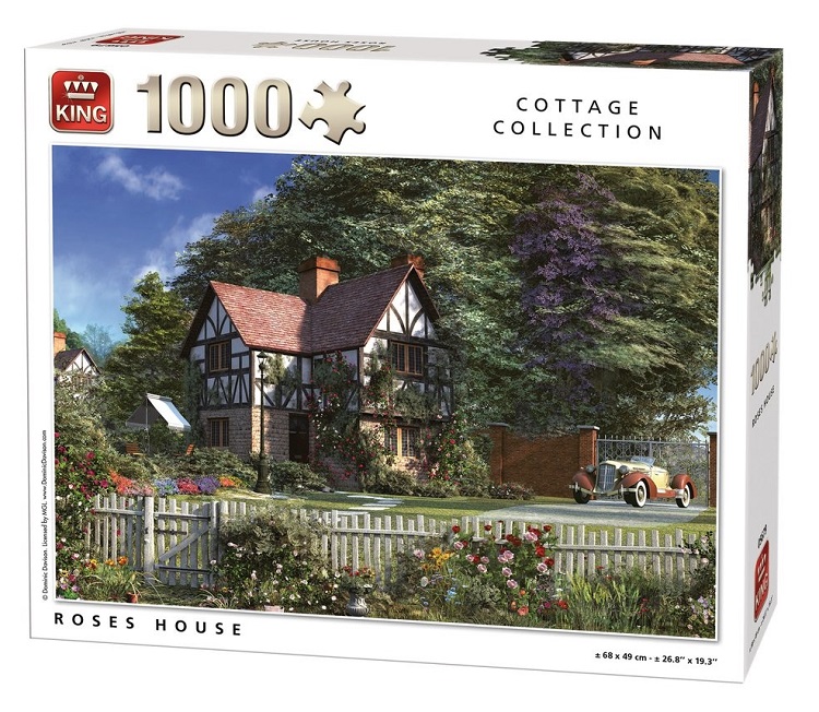 King puzzle Roses House 1000 dielikov