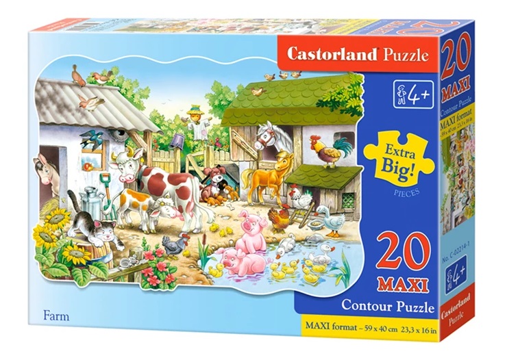 Castorland detské Maxi puzzle Farma 20 dielikov