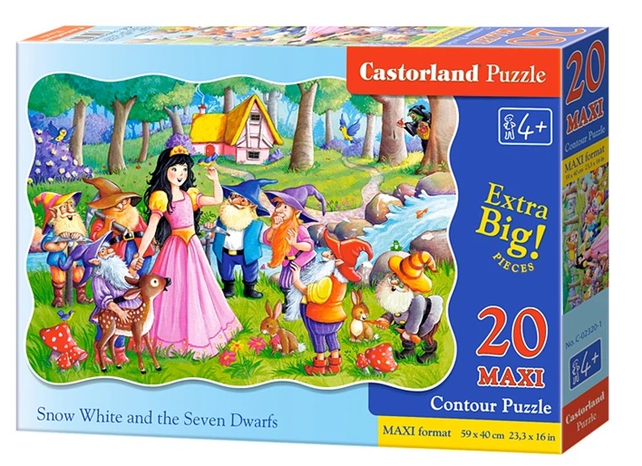 Castorland detské Maxi puzzle Snehulienka 20 dielikov