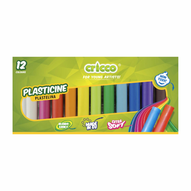 Plastelína Cricco 200 g 12 farieb