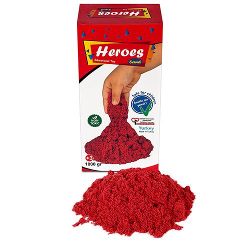 Heroes Sand Kinetický piesok červený 1 kg