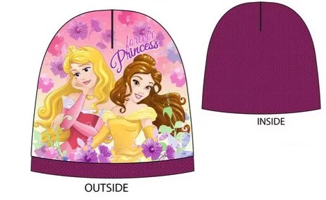 Sun City čiapka Disney princezné bordová (veľ. 52)