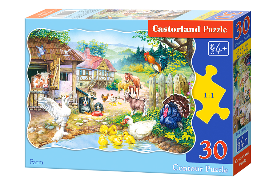 Castorland detské puzzle Farma 30 dielikov