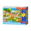 Castorland detské puzzle Návšteva Zoo 60 dielikov