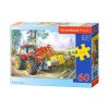 Castorland detské puzzle Ťažba dreva 60 dielikov