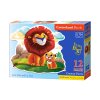 puzzle pre deti lev 12 dielikov