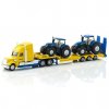 Siku Super 1805 Ťahač s vlekom a dvoma traktormi New Holland 1:87