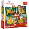 Trefl puzzle Leví Kráľ 4v1 sada