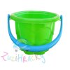 plastový detský kýblik v zelenej farbe