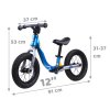 balancny bicykel RUN Little Knight modry rozmery