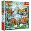 trefl puzzle set dinosaury 12 15 20 24 dielikov