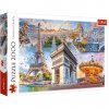 trefl puzzle pamiatky z Paríža 2000 dielikov