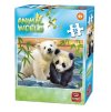 king puzzle panda a ladovy medved 35 dielikov