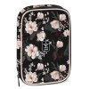 ars una peracnik flowery black s kvietkami 2poschodovy s vnutornym vreckom