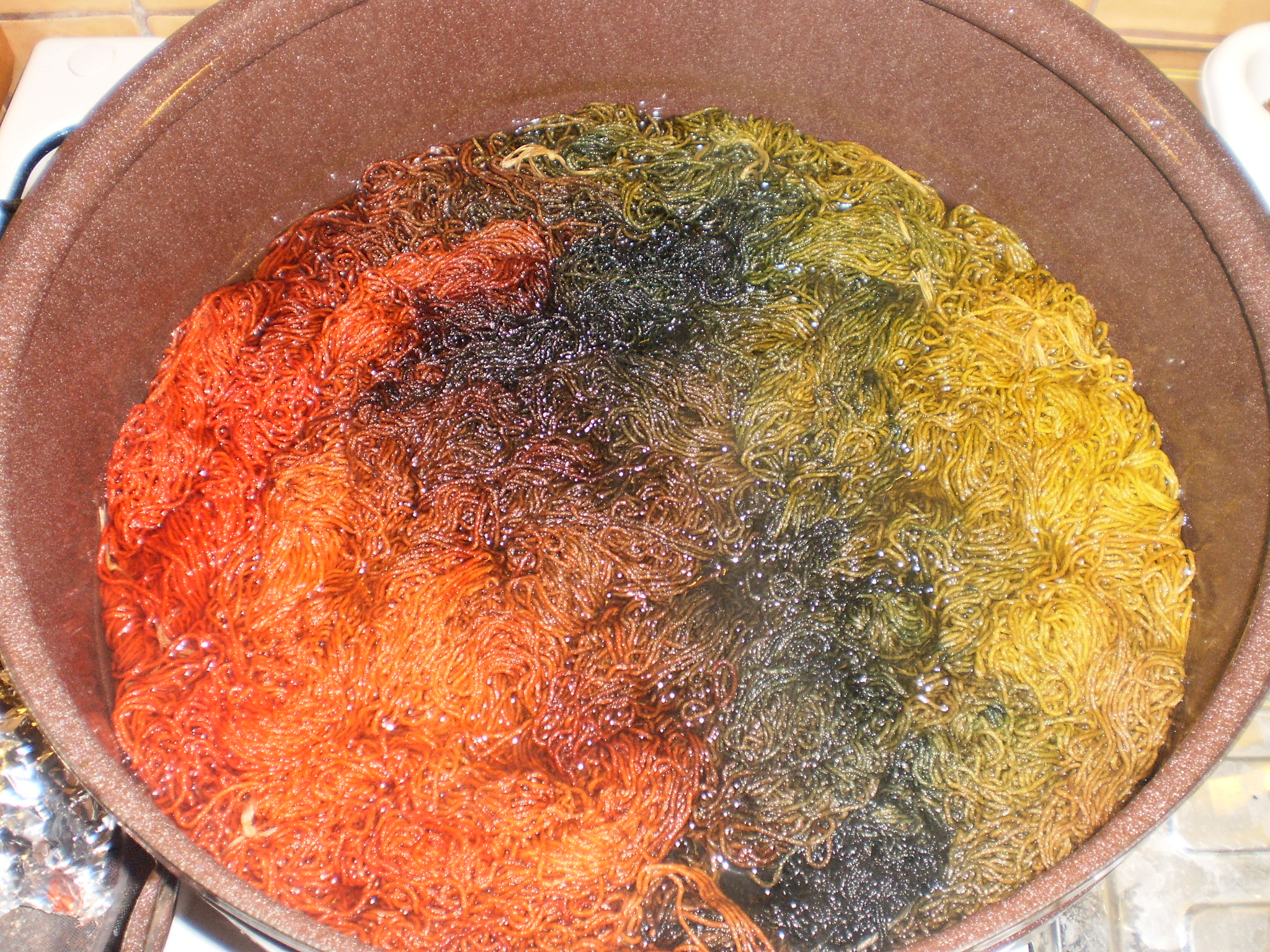 Domácí barvení příze