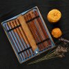 ginger single pointed kntting needles set4