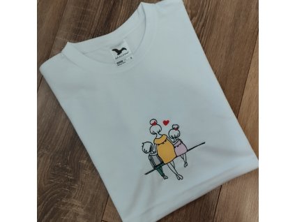 Vyšívané tričko Mama-dcéra-syn
