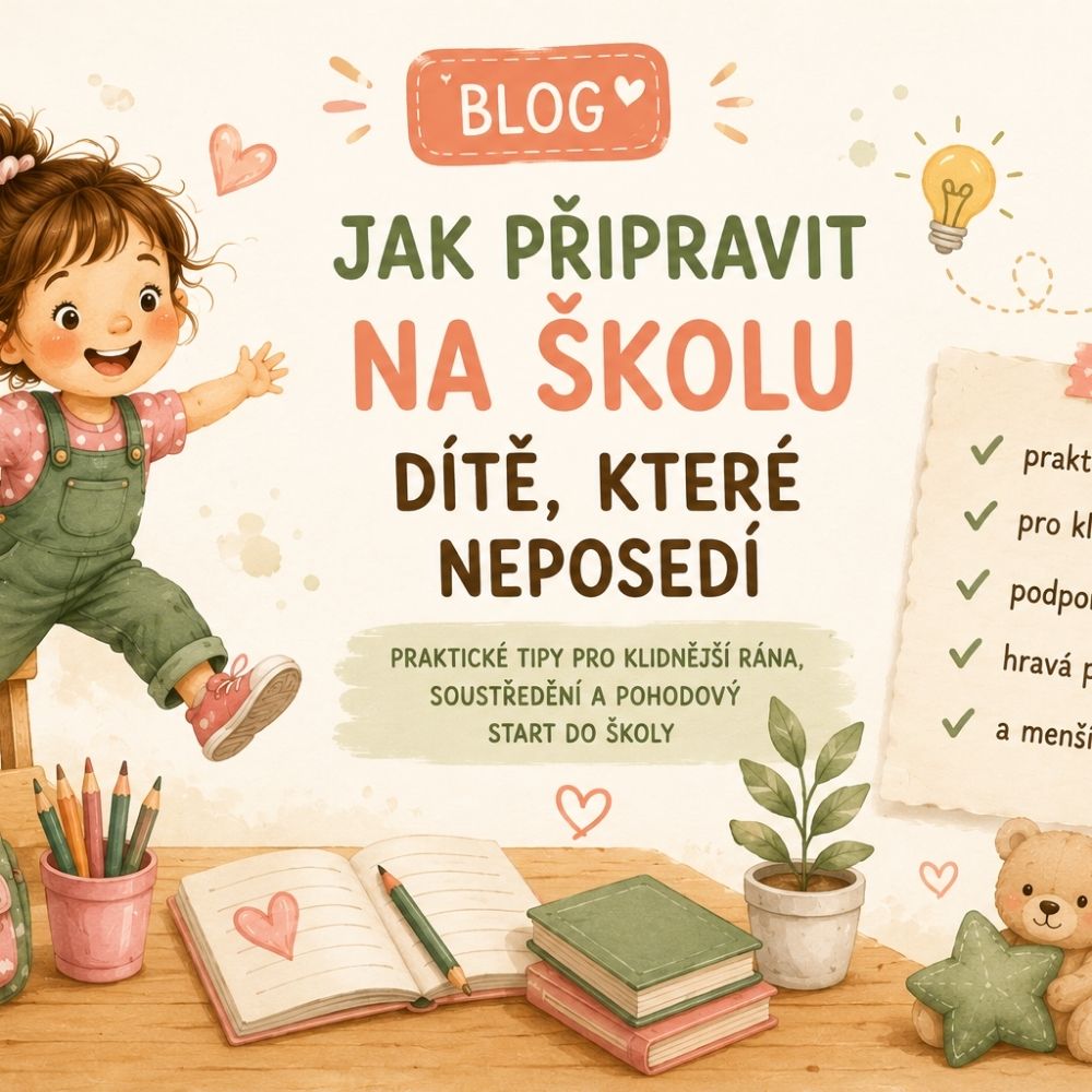 Jak připravit na školu dítě, které neposedí