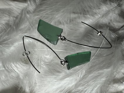 Skleněné náušnice Nanovo - Apaka