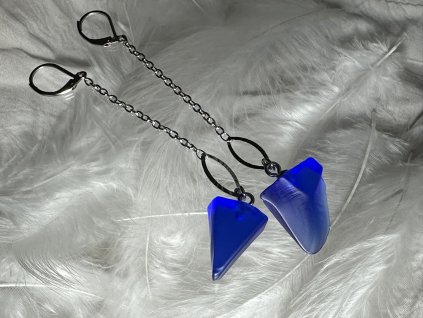 Skleněné náušnice Nanovo - Maron