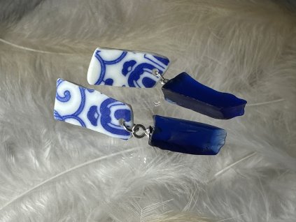 Skleněné náušnice Nanovo - Juko