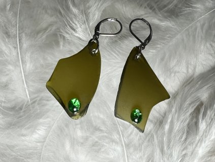 Skleněné náušnice Nanovo - Agat