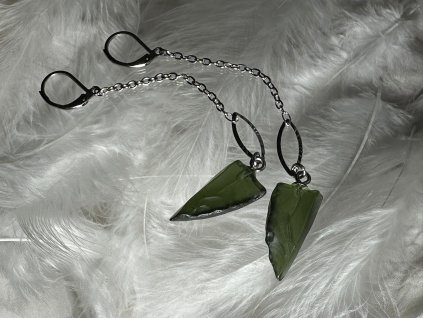 Skleněné náušnice Nanovo - Badon