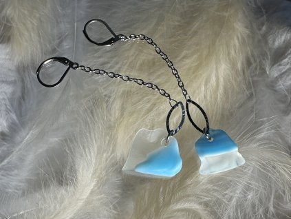 Skleněné náušnice Nanovo - Cerko