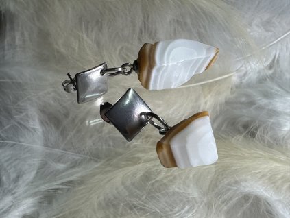 Skleněné náušnice Nanovo - Vezeon