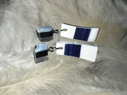 Skleněné náušnice Nanovo - Delon