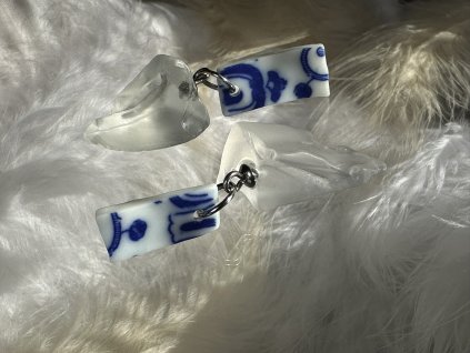 Skleněné náušnice Nanovo - Laom