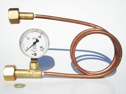 Prepúšťacia trubka na argón s manometrom