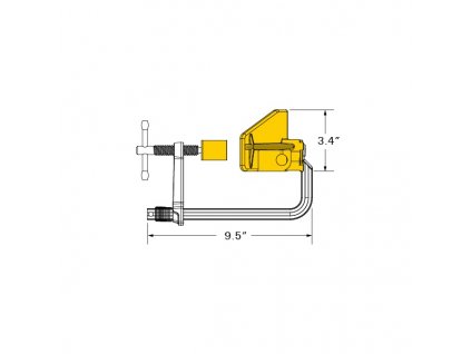 Uhlová svorka 3-AXIS