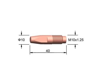 Kontaktná špička M10x40mm