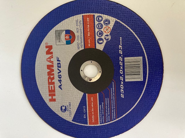HERMAN Rezný kotúč na nerez 230x2,0
