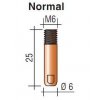 Kontaktná špička M6/25mm - dlhý závit