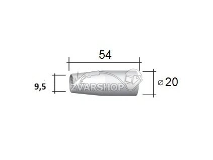 Hubica AT155 145.D004 ostrokónická