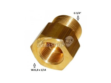 Prechodka redukcia z W21,8 x 114 na G34