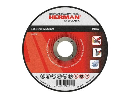 2681 rezny kotuc 125 x 1 mm na nerez herman