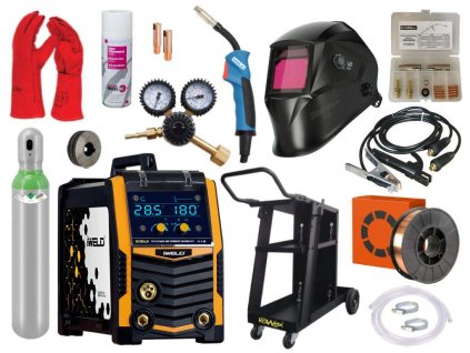 giga szett iWeld Gorilla PocketMig 205 Synergic Silverback