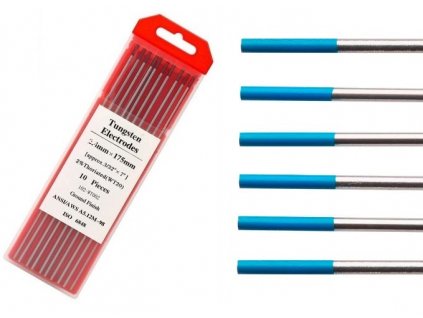 263 volframova elektroda 2 0 mm x 175 mm modra wl 20 na tig