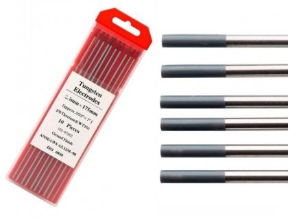 281 volframova elektroda 2 4 mm x 175 mm siva wc 20 na tig