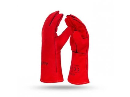 Zváračské rukavice červené GL016 Simply Red veľkosť 10
