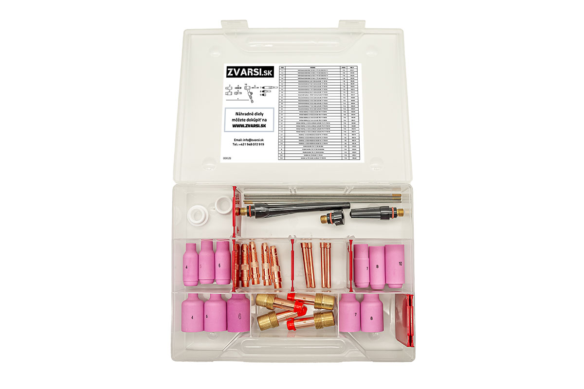 Sada náhradných dielov na TIG horáky 17/18/26 EXTRA VEĽKÁ