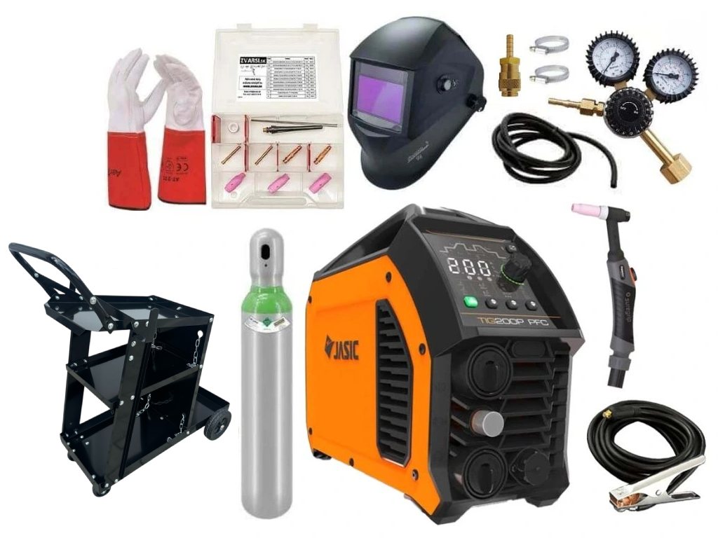 Giga set zváračka TIG JASIC 200 Pulse DC PFC