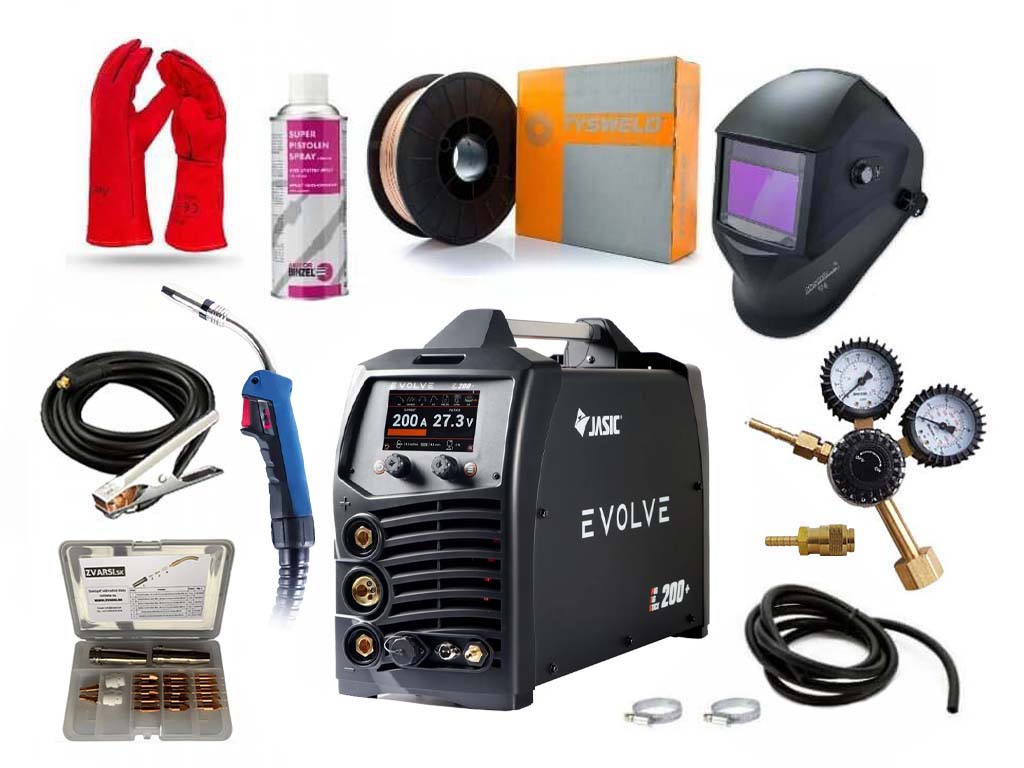 Mega set zváračka pulzná EVOLVE MIG JASIC 200P N2D2