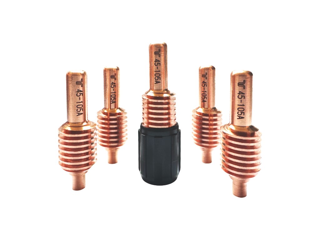 Elektródy 45A-105A a vírivý krúžok THERMACUT