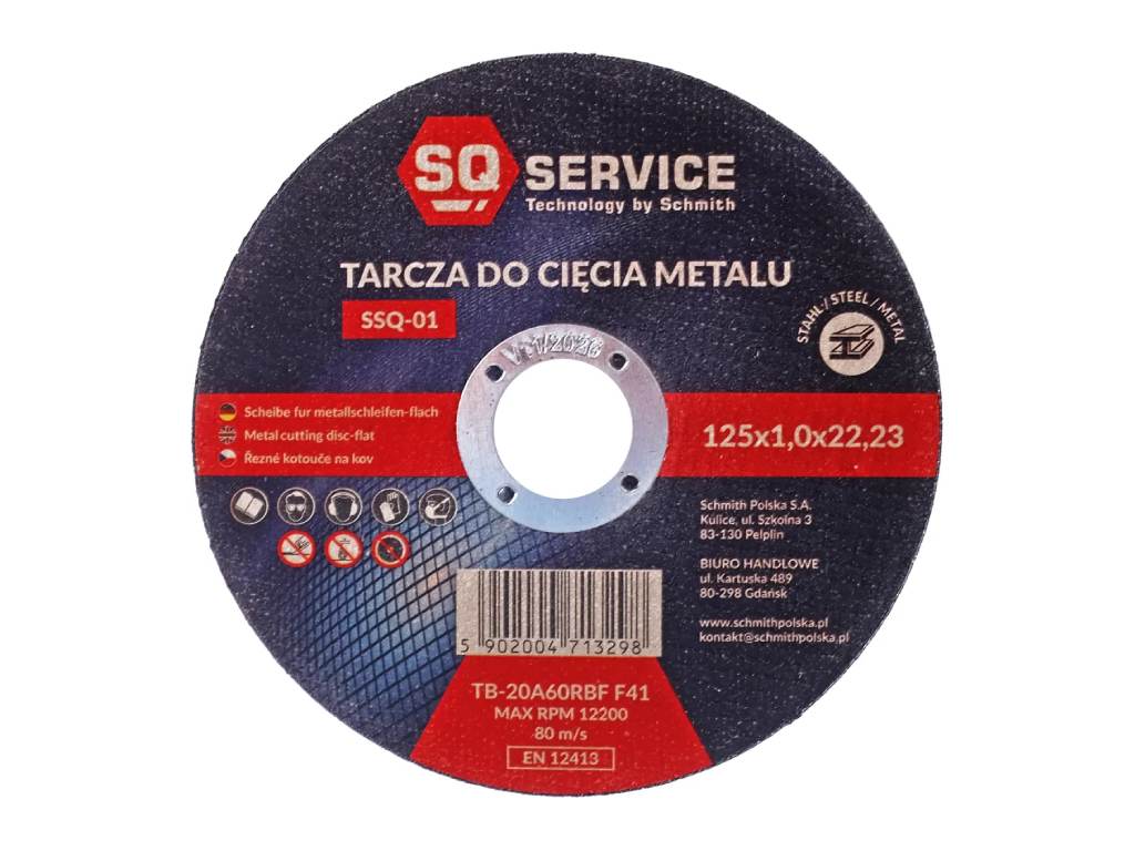 Rezný kotúč 125 x 1 mm na oceľ SQ Service Schmith