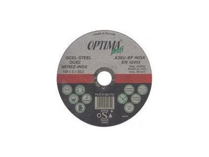 Rezný kotúč OPTIMAprofi 150x1,6 mm (oceľ+nerez)