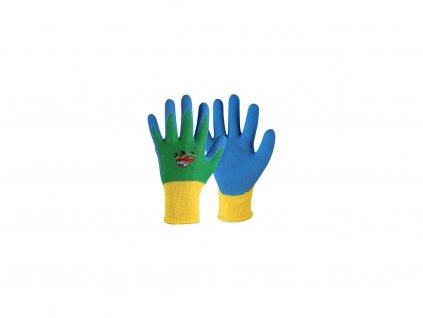 44271 1 pracovne rukavice drago detske macane v nitrile modre velkost 7 rokov